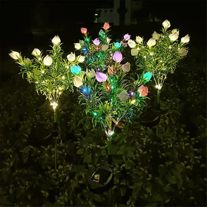 SunGlow - Solar Flower Tree Light - 42 LED Gardenia Lamp