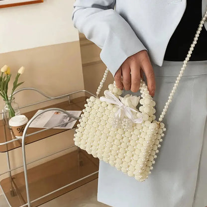 Perlina – Pearl Beaded Evening Bag Bridal Clutch Wedding Party