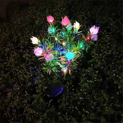 SunGlow - Solar Flower Tree Light - 42 LED Gardenia Lamp