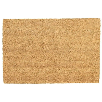 Heritage Coir Door Mat - Classic Non-Slip Entrance Mat with Rustic Boot-Scraper Bristle