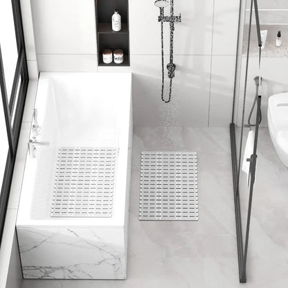 Non Slip Shower Mat - Anti Mould TPE Bath Mat with Suction Cups