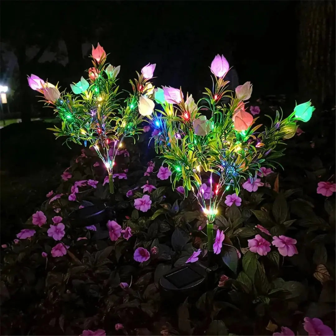 SunGlow - Solar Flower Tree Light - 42 LED Gardenia Lamp