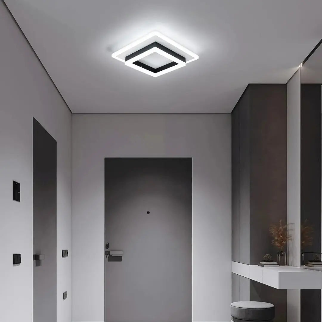 Modern Recessed Ceiling Lighting - Square LED Flush Mount Lamp