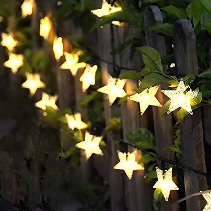 Liora Solar Star Fairy Lights - Outdoor String Lights with 8 Modes