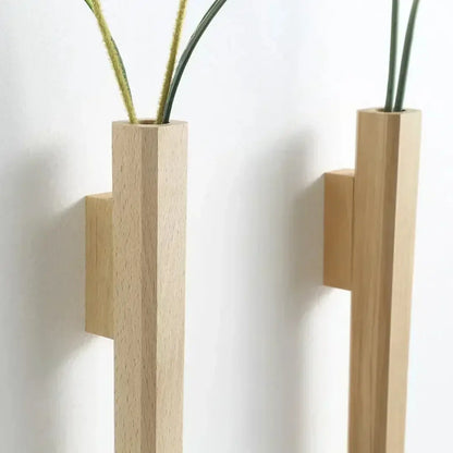 Bohemian Wall Hanging Wooden Flower Vase