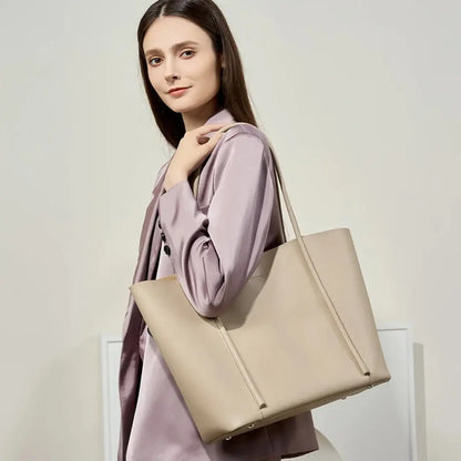 Genuine Leather Tote Bag for Women - Luxury Shoulder Bag