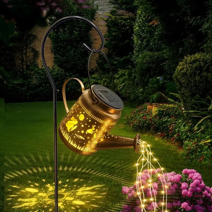 Luvora Solar Watering Can Lights - Decorative LED String Lantern with Dual Modes and Waterproof Design