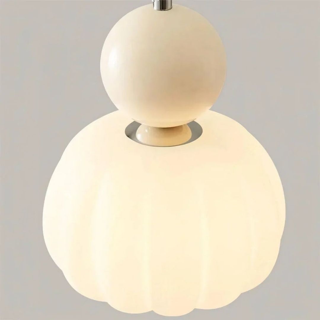 Scout Art Deco Pendant Light - Sculptural Globe Ceiling Lamp