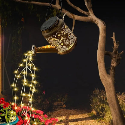 Luvora Solar Watering Can Lights - Decorative LED String Lantern with Dual Modes and Waterproof Design