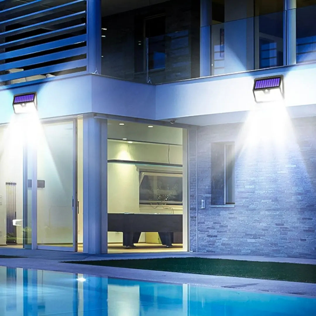 GuardBright LED Solar Security Lights - Wide Angle Motion Sensor Outdoor Lights