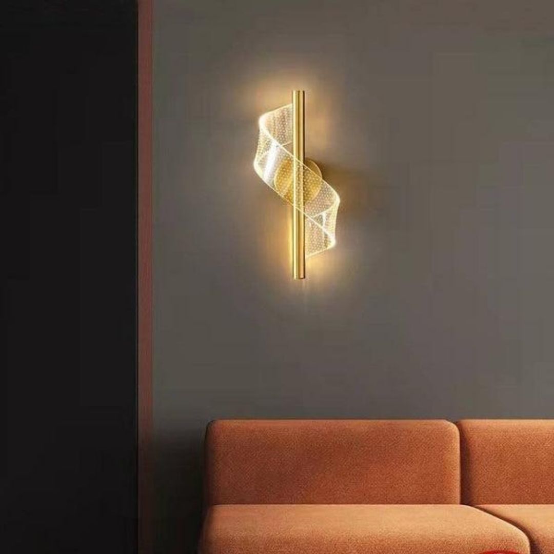 Glass Candelabra Wall Light - Luxe Vertical Glow with Sculpted Elegance