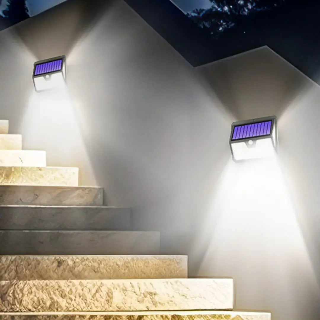 GuardBright LED Solar Security Lights - Wide Angle Motion Sensor Outdoor Lights
