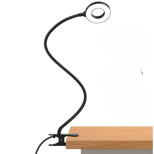 LED Clip-On Desk Lamp - Gooseneck with 3 Colours and 10 Brightness Modes