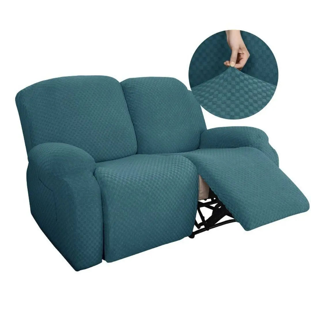 Cabri Knitted Recliner Chair Covers - Stretch Jacquard Slipcovers for 1-4 Seater Recliners