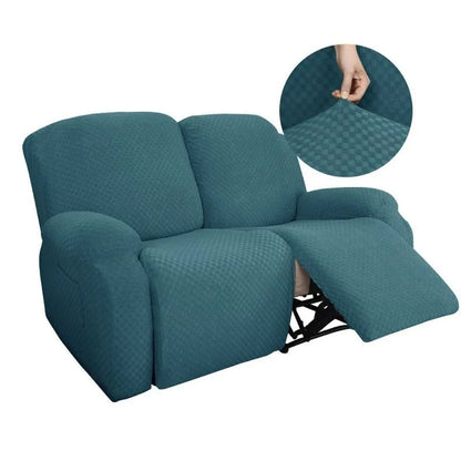 Cabri Knitted Recliner Chair Covers - Stretch Jacquard Slipcovers for 1-4 Seater Recliners
