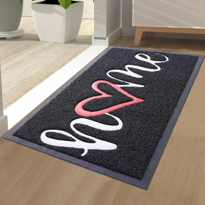 Threshold Atelier Script Door Mat - Low-Profile Non-Slip PVC and Rubber Entrance Mat
