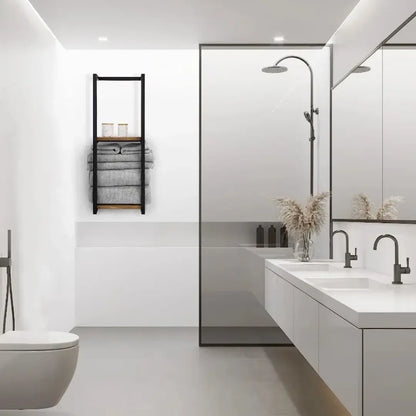 Modern Bathroom Storage Rack with 2 Layer Design
