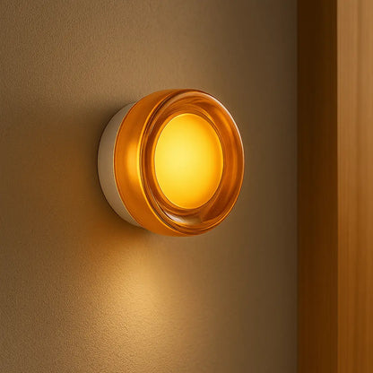 LumaGlow - Modern Glass Shade LED Wall Lamp