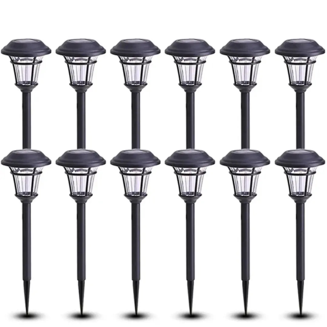 Solar Lights for Gardens - Set of 6/12 Solar Stake Lights for Pathways and Outdoor Decor