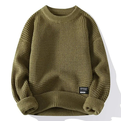 Hudson Waffle Crewneck Sweater