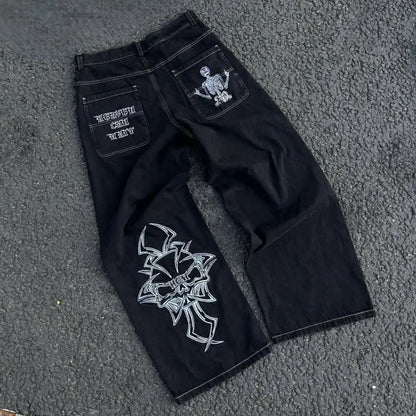 Amalfi Embroidered Baggy Jeans