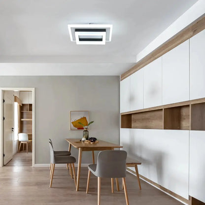 Modern Recessed Ceiling Lighting - Square LED Flush Mount Lamp