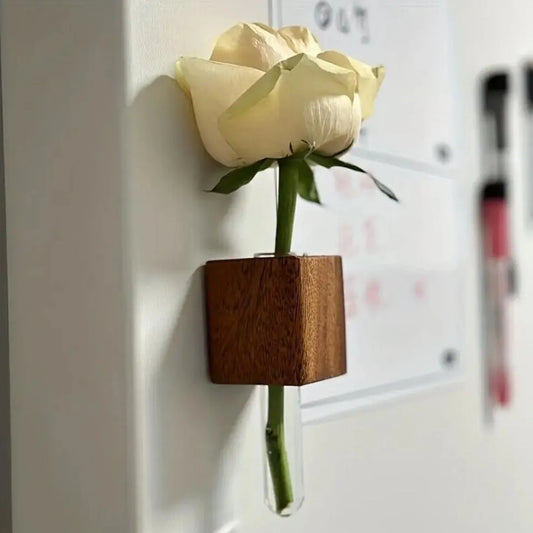 Wooden Test Tube Vase - Magnetic DIY Flower Arrangement