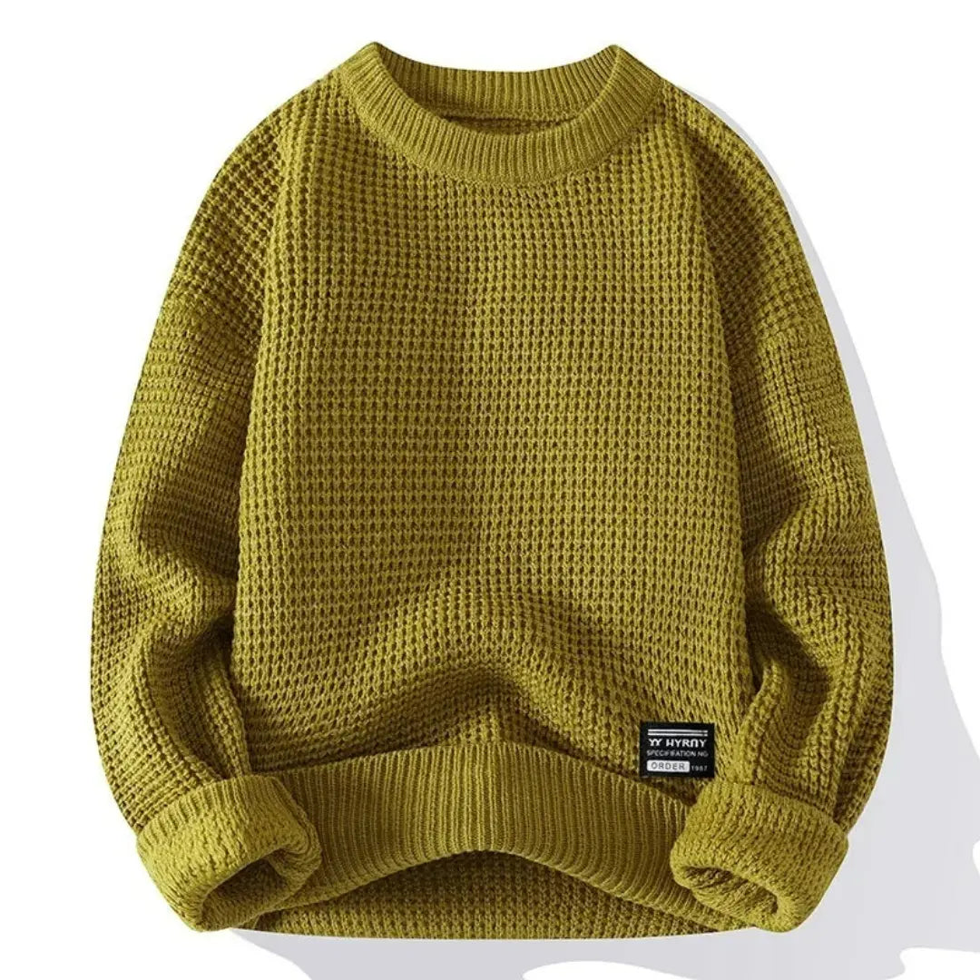 Hudson Waffle Crewneck Sweater