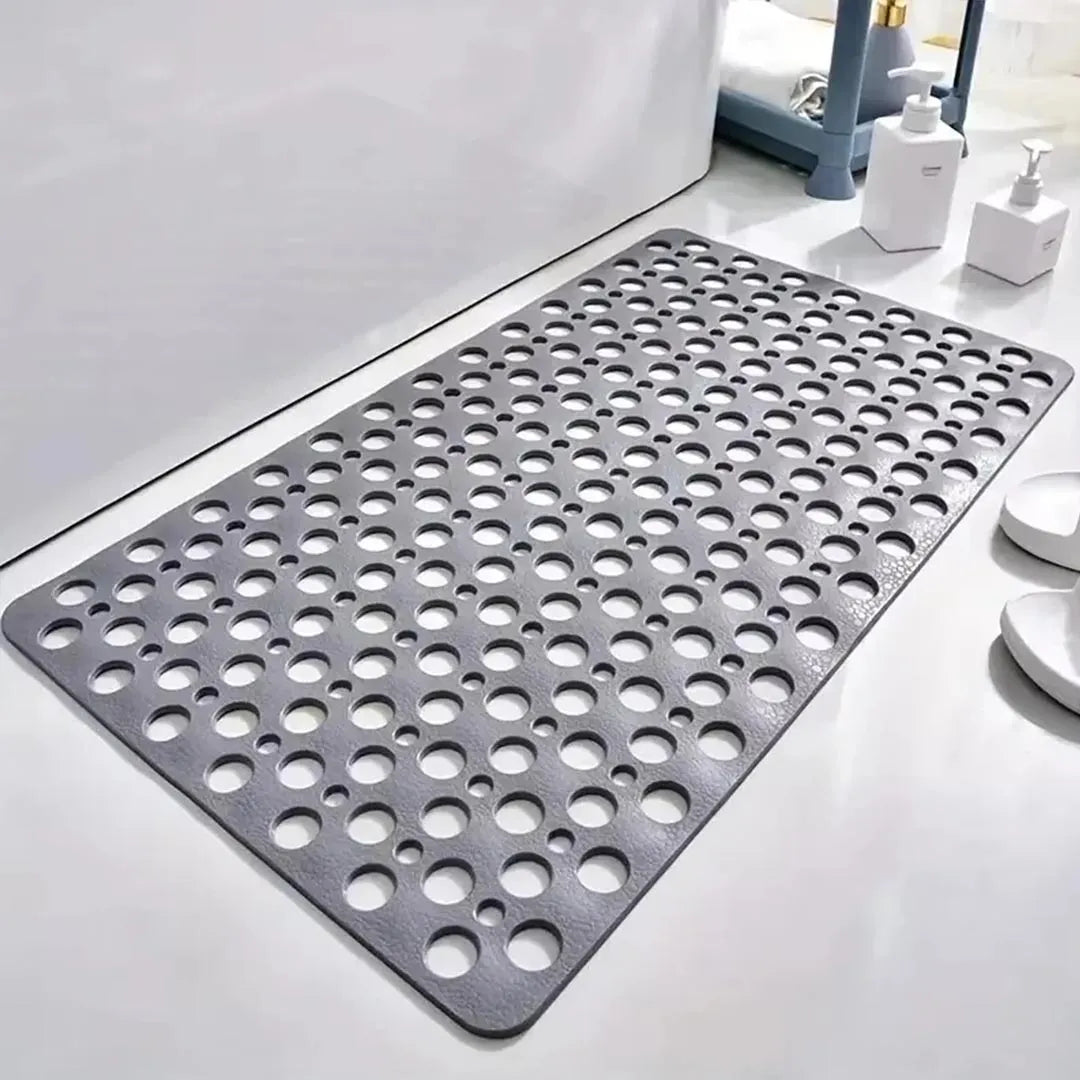 Square Non-Slip Shower Mat - Quick Drainage Bath Mat