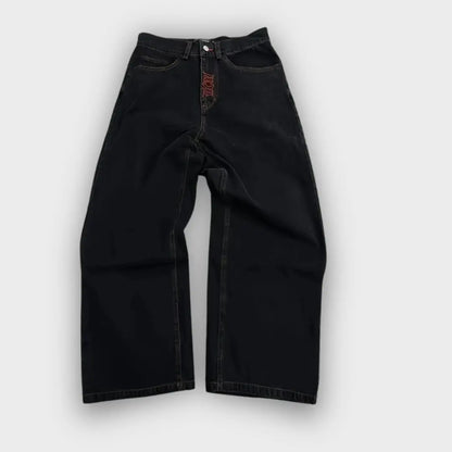 Amalfi Embroidered Baggy Jeans