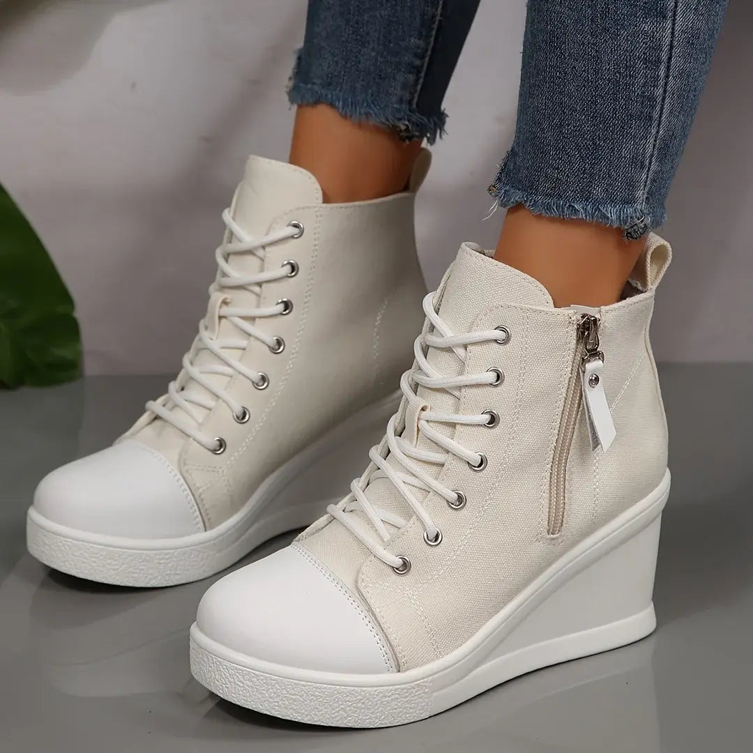 Uptown Canvas Wedge Sneaker