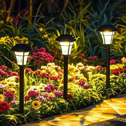 Solar Lights for Gardens - Set of 6/12 Solar Stake Lights for Pathways and Outdoor Decor