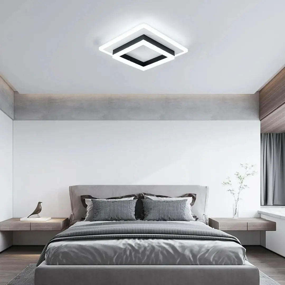 Modern Recessed Ceiling Lighting - Square LED Flush Mount Lamp