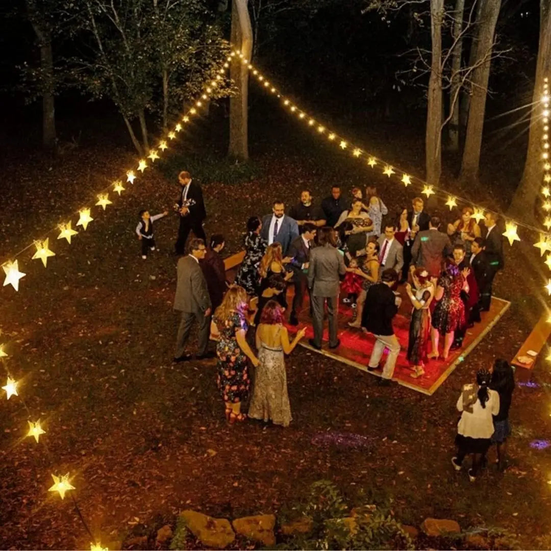 Liora Solar Star Fairy Lights - Outdoor String Lights with 8 Modes