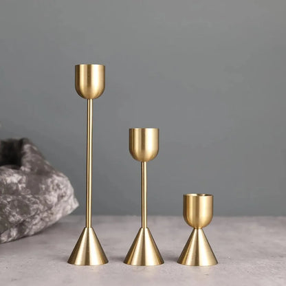 Luxury Golden Metal Candle Holders