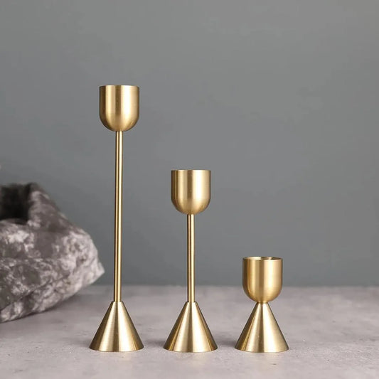 Luxury Golden Metal Candle Holders