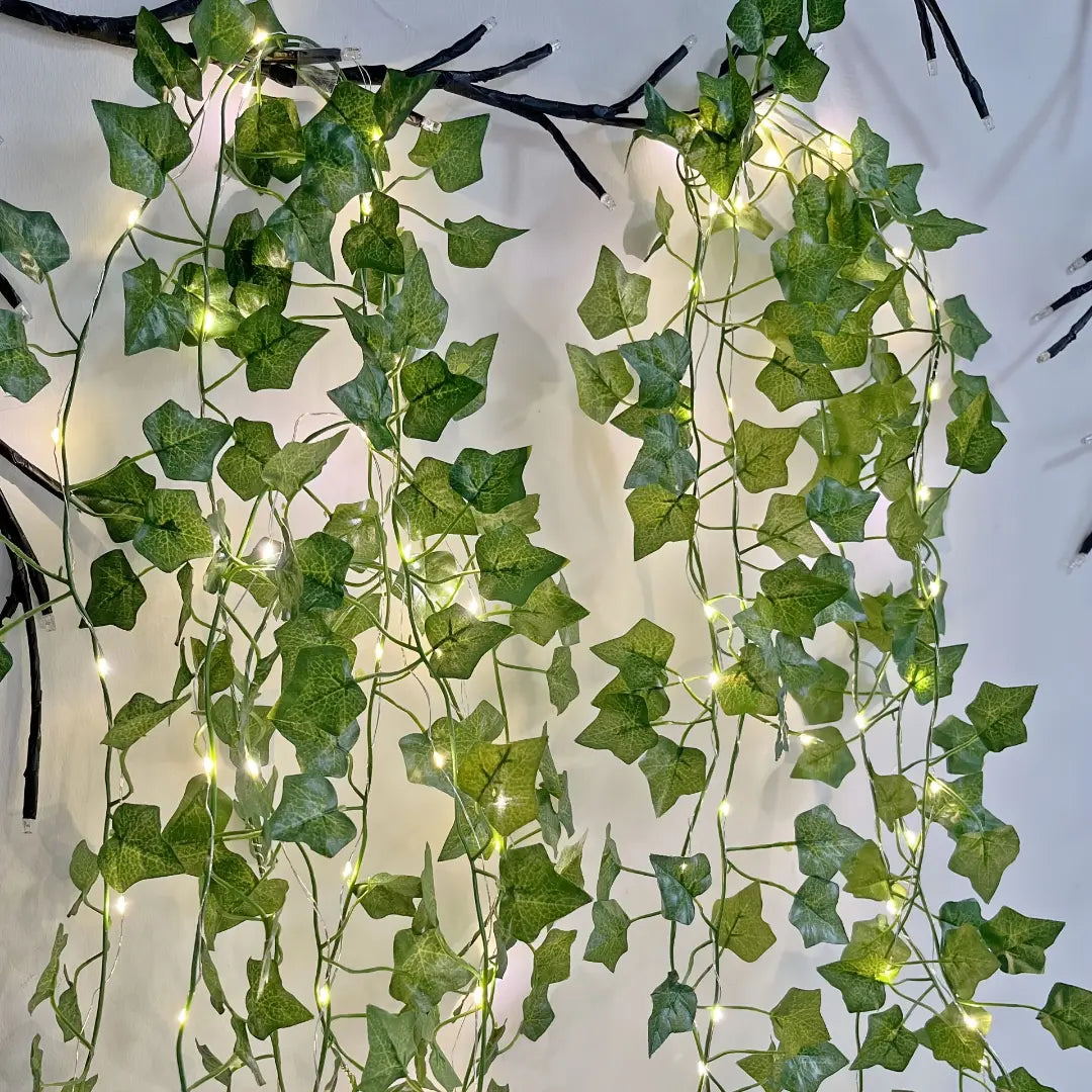 Artificial Leaf Fairy Lights with Copper Wire Lights