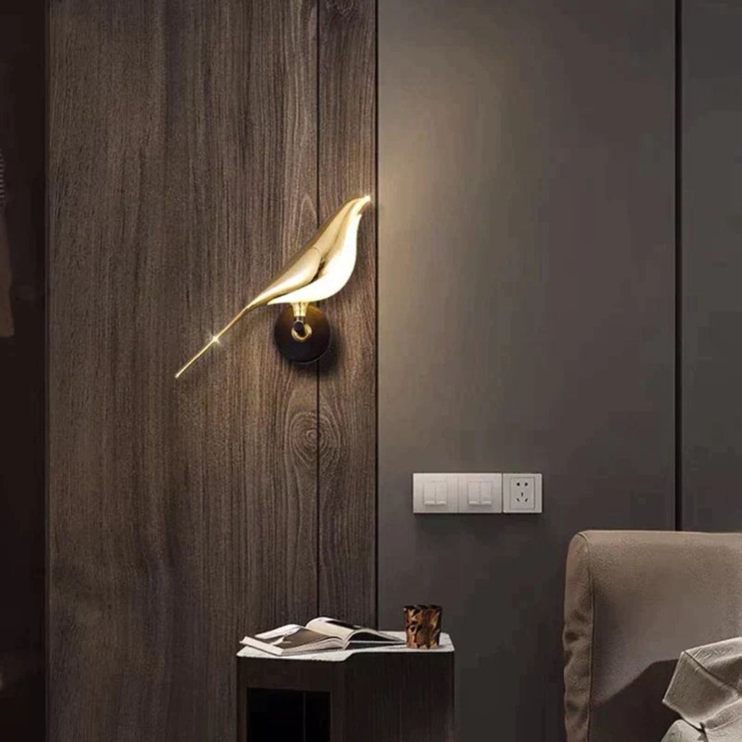 MisterBird Modern Wall Light - Magnetic LED Bird Lamp for Artistic Interiors