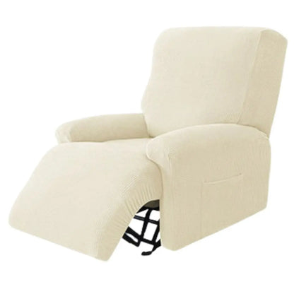 Cabri Knitted Recliner Chair Covers - Stretch Jacquard Slipcovers for 1-4 Seater Recliners