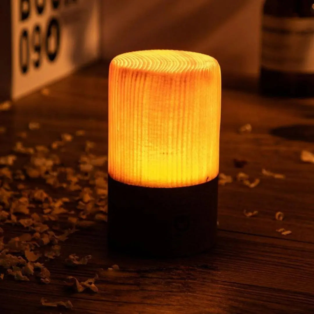 GloedHout Rechargeable Touch Table Lamp - Wood and LED Harmony for Elegant Spaces
