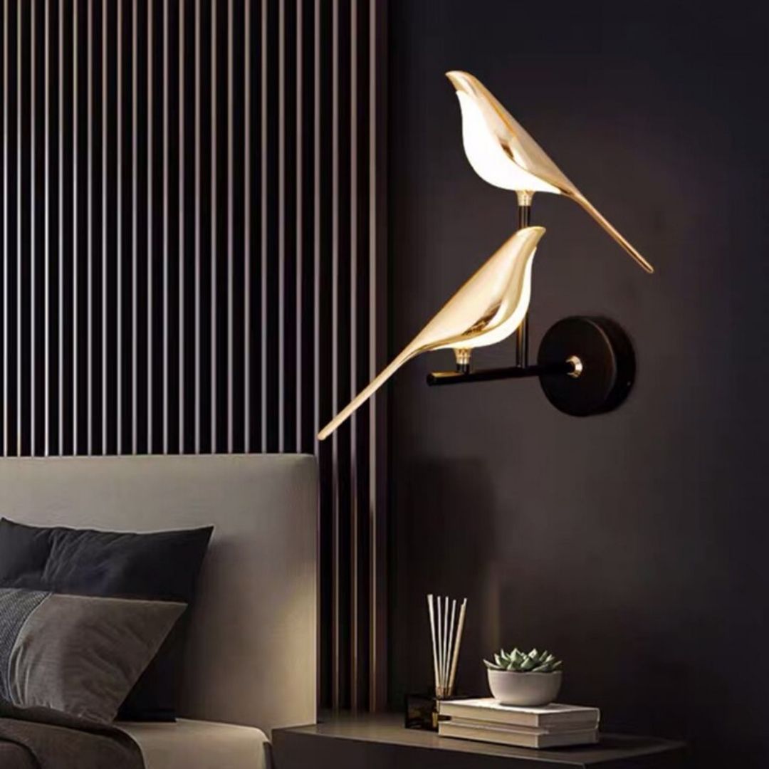 MisterBird Modern Wall Light - Magnetic LED Bird Lamp for Artistic Interiors