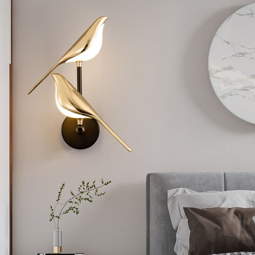 MisterBird Modern Wall Light - Magnetic LED Bird Lamp for Artistic Interiors