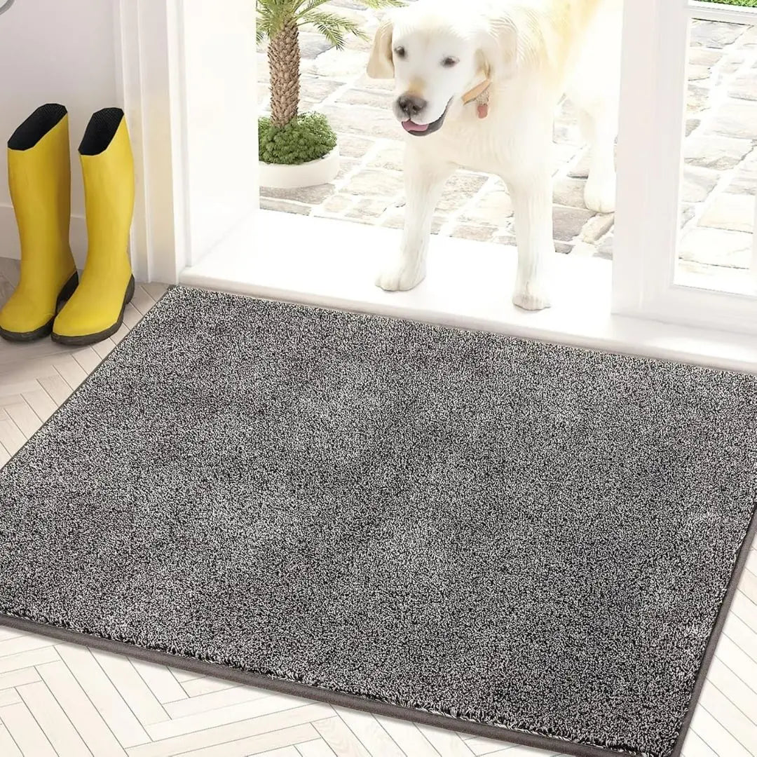 PawGuard Dirt Trapper Mat - Machine Washable Non-Slip Welcome Mat for Pets and Entryways