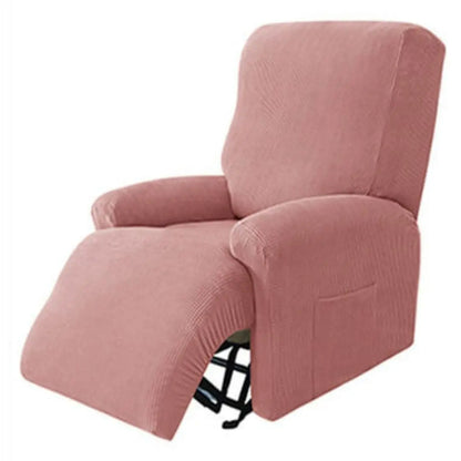 Cabri Knitted Recliner Chair Covers - Stretch Jacquard Slipcovers for 1-4 Seater Recliners