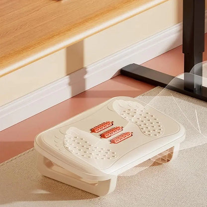 Ergonomic Under Desk Footrest with Massage Rollers