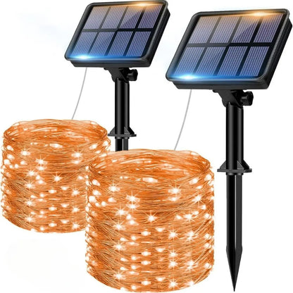 HalloweenGlow Solar String Lights - Fairy Lights for Outdoor Decorations