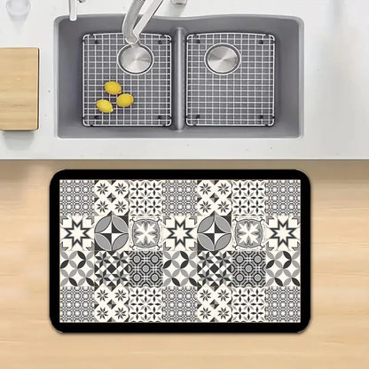 Bohemian Printed Kitchen Mat - Non-Slip & Versatile Floor Rug