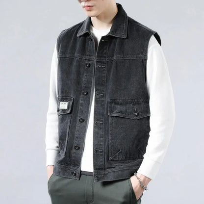 Sentry Washed Denim Vest