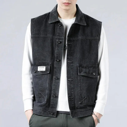 Sentry Washed Denim Vest