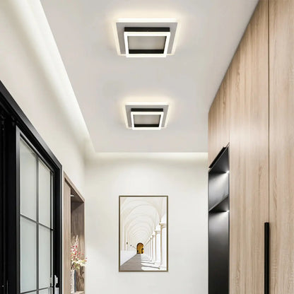 Modern Recessed Ceiling Lighting - Square LED Flush Mount Lamp